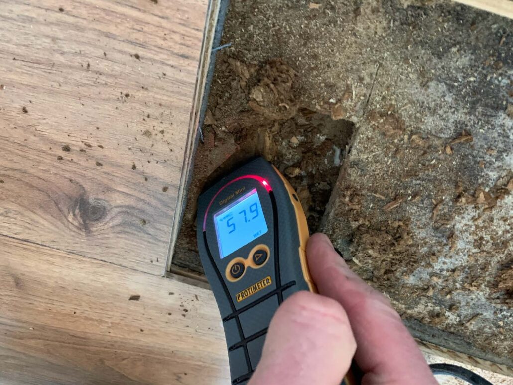 Moisture level in Floor Joist